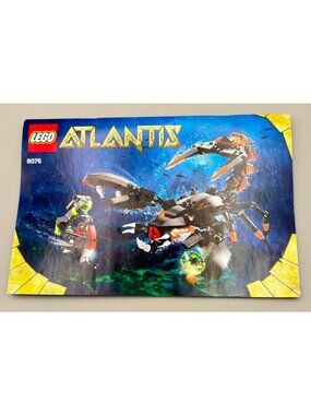 Lego Atlantis 8076 Instruction Manual Book ONLY